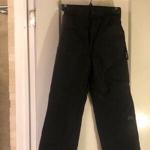 Kids Fera Black Snow Pants.